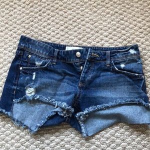 Mango Denim Cut Off Shorts